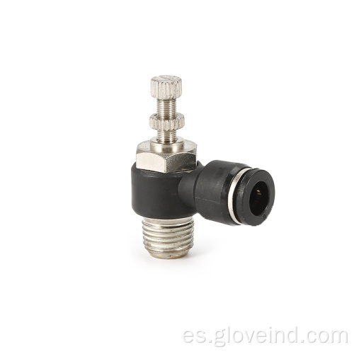 Conector de válvula neumática tipo SL de montaje de plástico